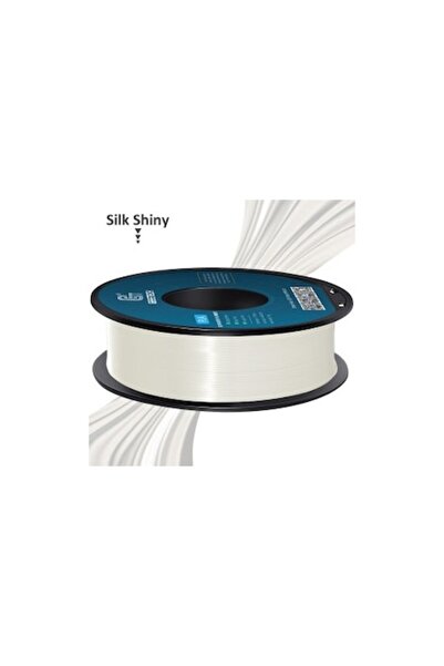 GEEETECH Rola filament 3D, PLA, Alb stralucitor, Silk White, 1kg, lungime 330...