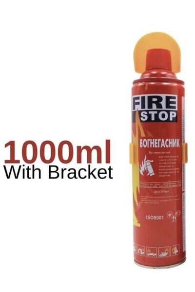 FIRE STOP Fire Extinguisher Foam Spray for Car, Home, Office, 1000 mL with Br...