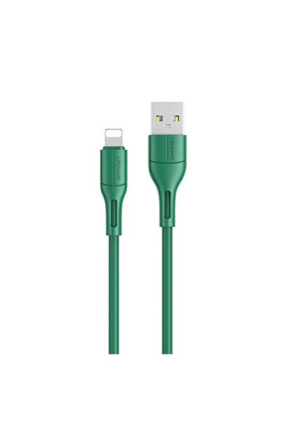 Usams Cablu de încărcare și date USB-A la Lightning U68, 1m, Verde