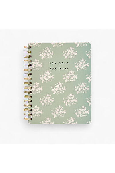 Lifestyle Floral Print Planner with Spiral Binding