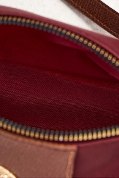 Garbalia Giza Satin Small Size Claret Red Women's Shoulder Bag