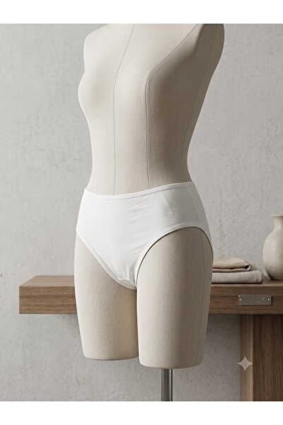 Feyece High Waist Women's Panties White