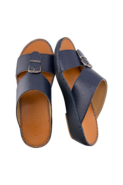 Cirino ( D-2000 ) Handmade Arabic Men's Slippers | Outdoor Arabic Sandals For...