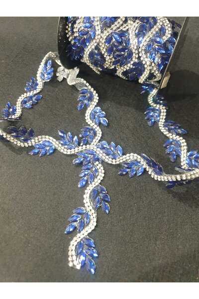 ESRA ŞELEM Iron-On Blue Color Decorative Strip Accessory 1 Meter