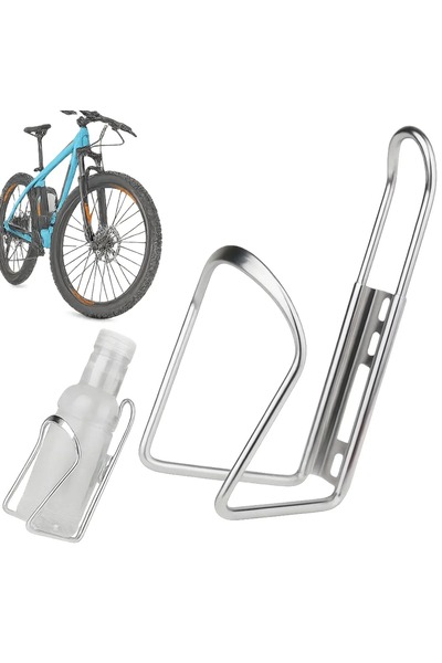 Hurt Suport sticla pentru bicicleta, aluminiu, argintiu, 15x9x8 cm