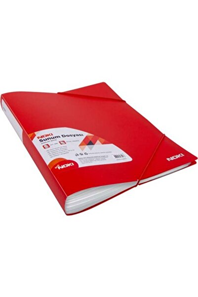 Noki Presentation File with Pockets 60's Red