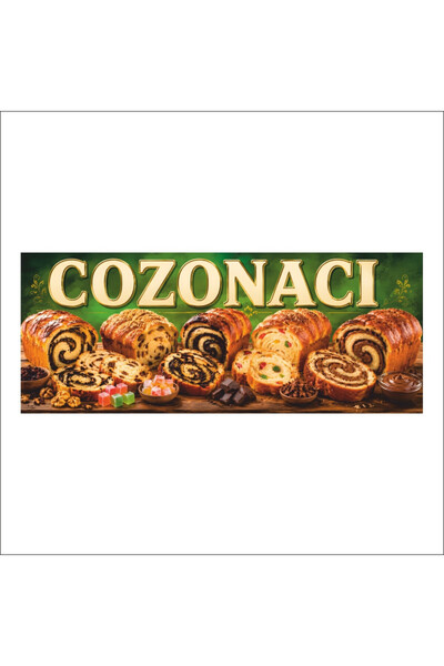 media Banner MEDIA, "Cozonaci" model1, 150 x 60 cm, de exterior