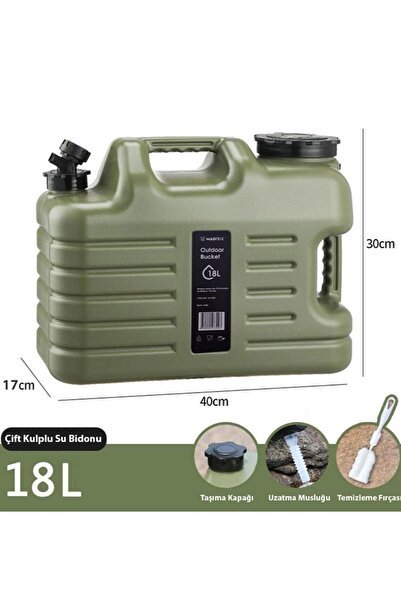 MADFOX Gallon Water Pe 18 Lt Green Water Canister with Tap