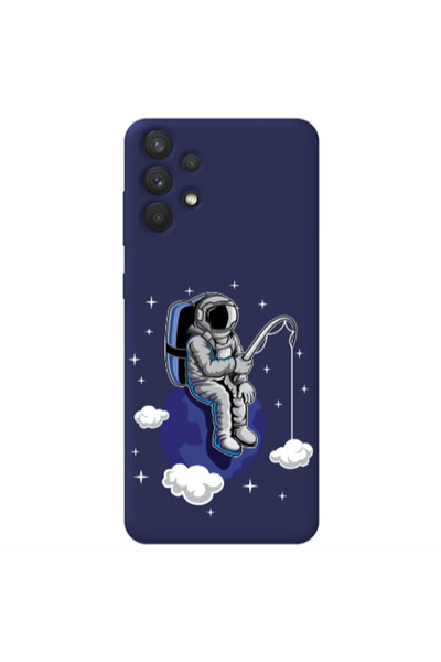 Other Samsung A32 4G Fishing space Dark blue Colored Silicone TPU Θήκη