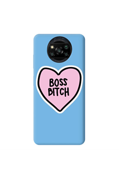 Other Xiaomi Poco X3 /X3 Pro Boss Bitch Blue Colored Silicone TPU Θήκη