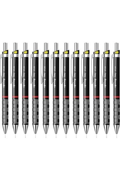 Rotring Versatil Kalem Tikky 0.7 mm Siyah Renkli Mekanik Kalem 12'li Set 1904696
