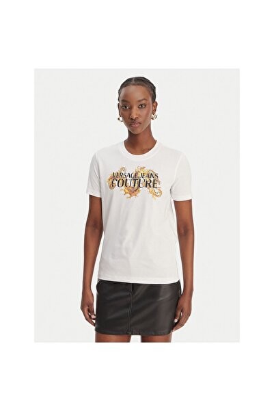 VERSACE JEANS COUTURE Γυναικείο T-Shirt 80HAHE02 CJ00E Λευκό