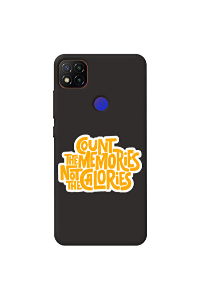 Other Xiaomi Redmi 9c Count the memories not the calories Black Colored Silic...