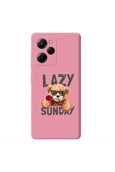 Other Xiaomi Poco X5 Pro Lazy sunday Pink Colored Silicone TPU Θήκη