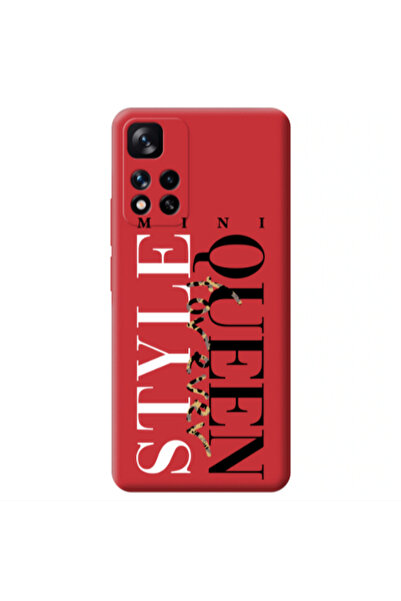 Other Xiaomi Redmi Note 11 Pro 5G Mini Quen Forever Red Colored Silicone TPU ...