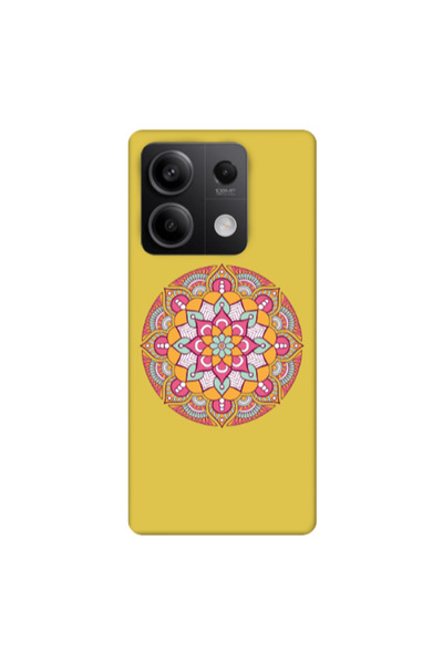 Other Xiaomi Redmi Note 13 5G Mandala D103 Yellow Colored Silicone TPU Θήκη