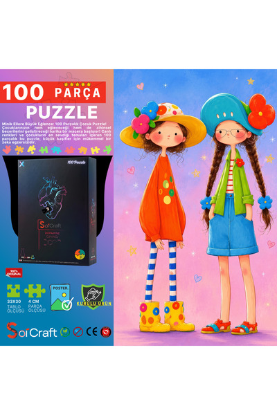 Soi Craft 100 Parça Puzzle En İyi İki Arkadaş Tarz Günü #7032