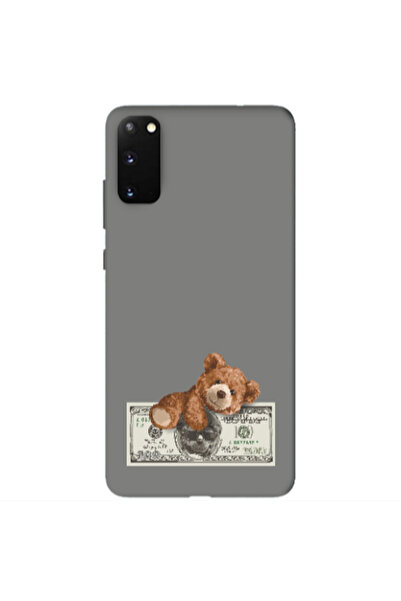 Other Samsung S20 Money Style Grey Colored Silicone TPU Θήκη