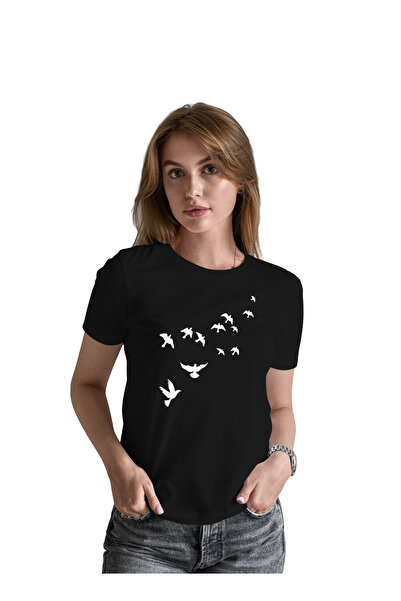 Generic Fashion World High Quality Print Cotton T-Shirt Love Bird Design