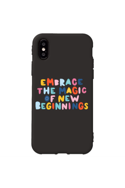 Other Apple iPhone Xs Embrace Black Colored Silicone TPU Θήκη