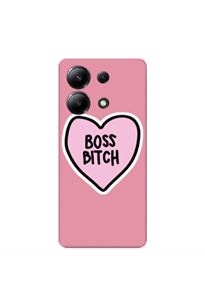 Other Xiaomi Redmi Note 13 4G Boss Bitch Pink Colored Silicone TPU Θήκη