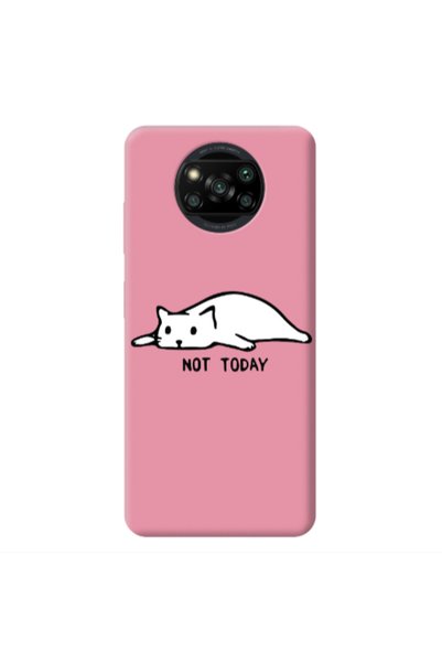 Other Xiaomi Poco X3 /X3 Pro Not Today Pink Colored Silicone TPU Θήκη