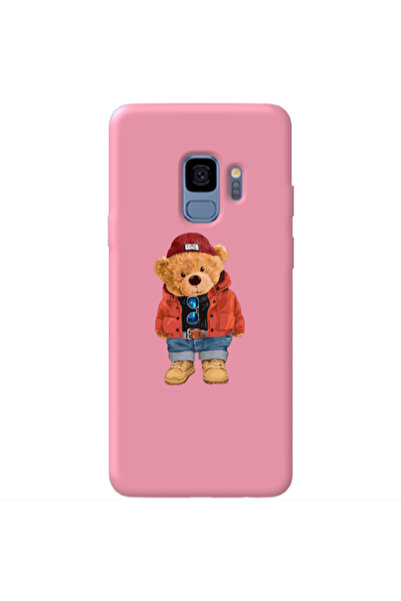 Other Samsung S9 Plus Bear in a hat Pink Colored Silicone TPU Θήκη