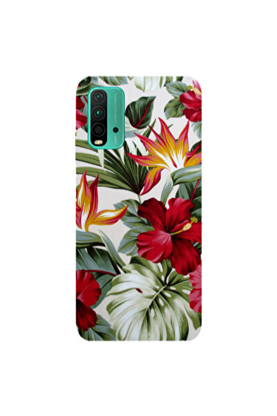 Other Xiaomi Redmi 9T laves and flowers Transparent Silicone TPU Θήκη