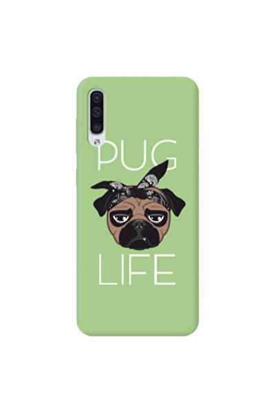 Other Samsung A50 Pug Life Light Green Colored Silicone TPU Θήκη