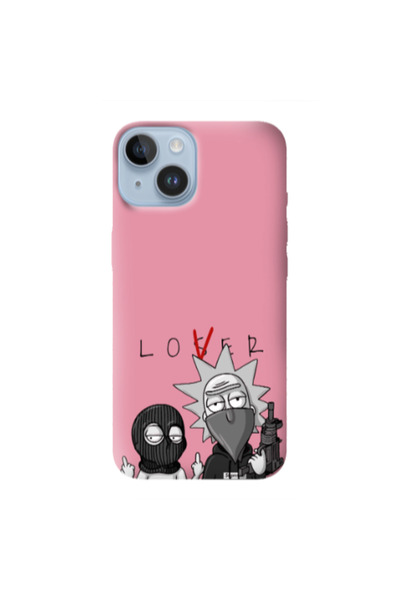 Other Apple iPhone 14 Rick Loser Pink Colored Silicone TPU Θήκη