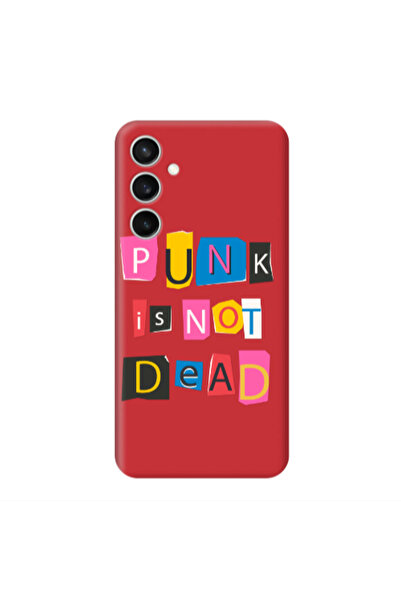 Other Samsung S24 Plus Punk is not Dead Red Colored Silicone TPU Θήκη