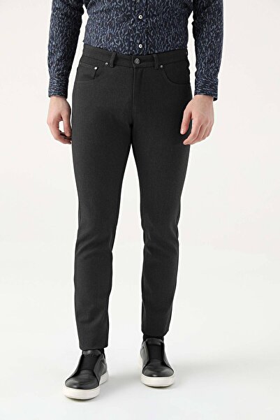Tween Super Slim Fit Antrasit Bi Stretch Chino Pantolon
