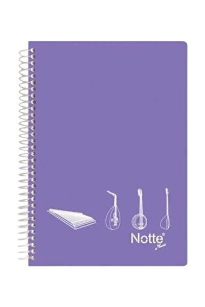 Notte Music Notebook A4 40 Sheets Pp Cover Spiral Bound (Cover Color Random f...