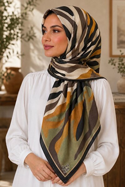 İmajButik Coffee Levidor Taba Crystal Scarf
