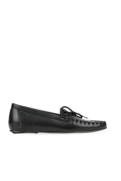 BUENO Black Leather Women's Classic Shoes