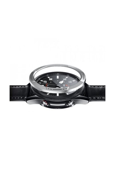 Spigen Χρόνο Σιλντ Ασημί Θήκη Αλουμινίου για Samsung Galaxy Watch 3 45mm Μαύρο