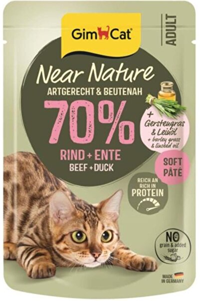 Gimcat Near Nature Sığır Etli&Ördekli 85 Gr