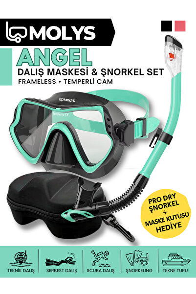 MOLYS ANGEL DALIŞ MASKESİ + ANTI FOG (BUĞU ÖNLEYİCİ FİLM) + PRO FULL DRY TAM ...