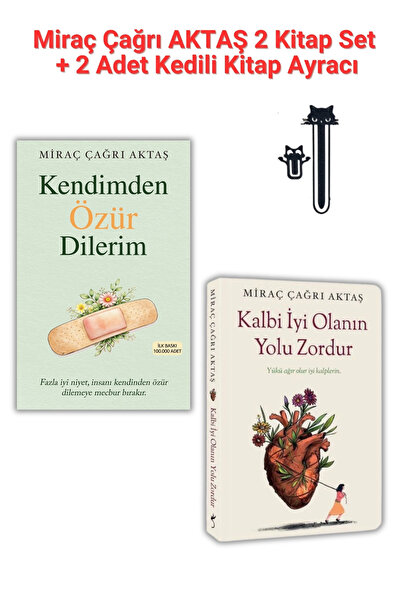İndigo Kitap Kendimden Özür Dilerim + Kalbi İyi Olanın Yolu Zordur, Miraç Çağ...