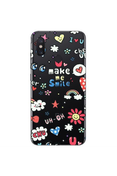 Other Xiaomi Mi A2 Lite Rainbow flowers Transparent Silicone TPU Θήκη