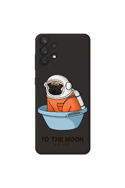 Other Samsung A32 5G To the moon Black Colored Silicone TPU Θήκη