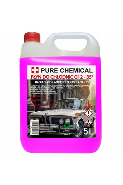 CHOSA Lichid De Racire G12/G12+, 5L, Pentru Radiatoare, Pentru Motor, Gata De...