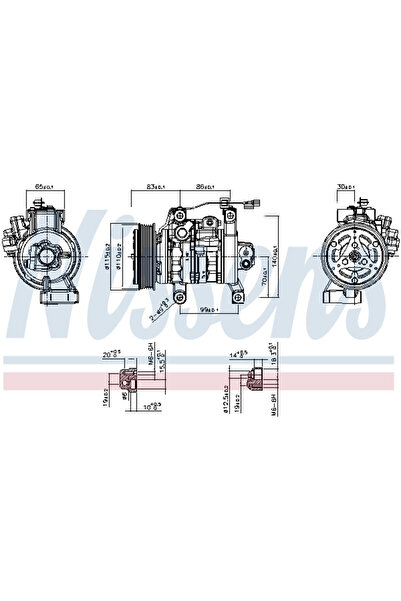 Nissens Compresor Aer Conditionat Clima HONDA HR-5/JAZZ 4