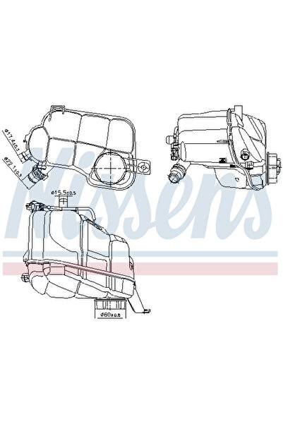 Nissens Vas de Expansiune Racire VOLVO S60 2/S80 2/V60 1/V70 3