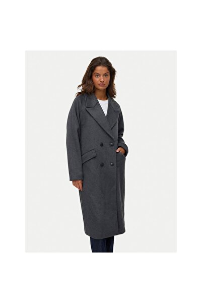 Vero Moda Palton de lână pentru femei 10320446 Gri