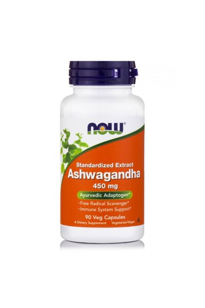 Now Foods Συμπλήρωμα Εκχυλίσματος Ασβαγκάντα 450 mg - 90 Βιολογικές Κάψουλες