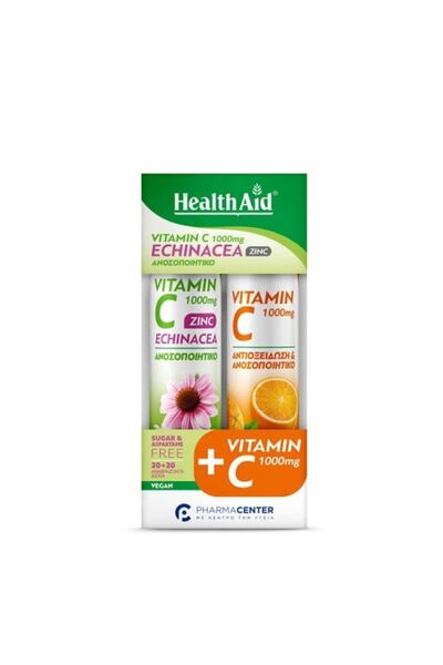 Healthaid Health Aid Βιταμίνη C 1000mg & Εχινάκεια & Ψευδάργυρος 20 δισκία & ...