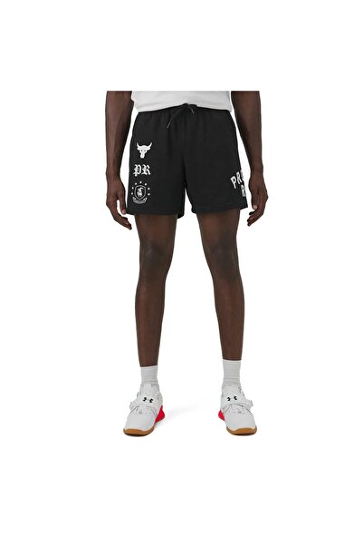 Under Armour PROJECT ROCK TERRY FLC SHORT BOH 1386881-001 Μαύρο L