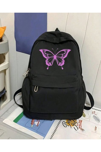 Toum Butterfly Printed School, Tutoring, Course Backpack