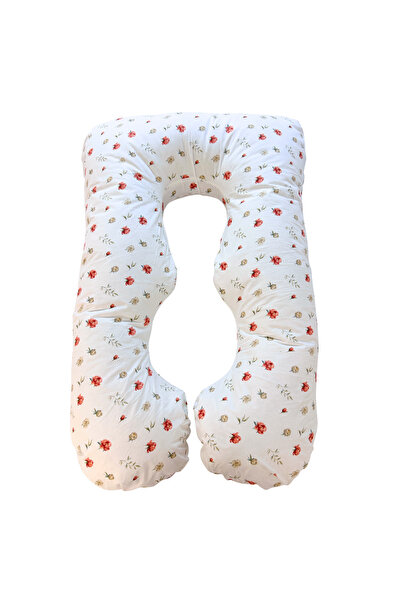 Twindeco Pernă de sarcină 3-în-1 Maxim Roz cu imprimeu, 100% BUMBAC ORGANIC